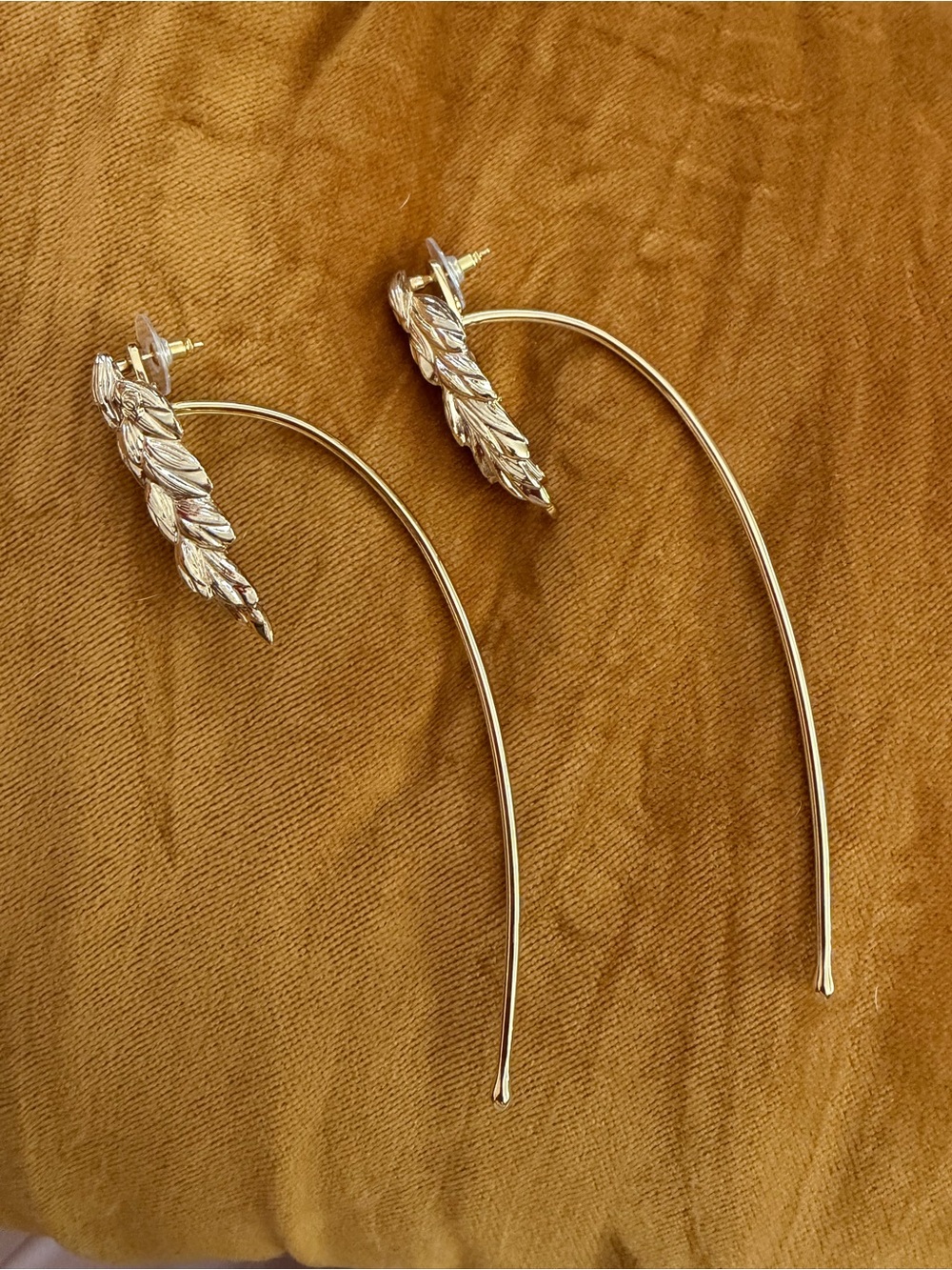 CC Pendant 18k Gold Earrings - Picture 5 of 11